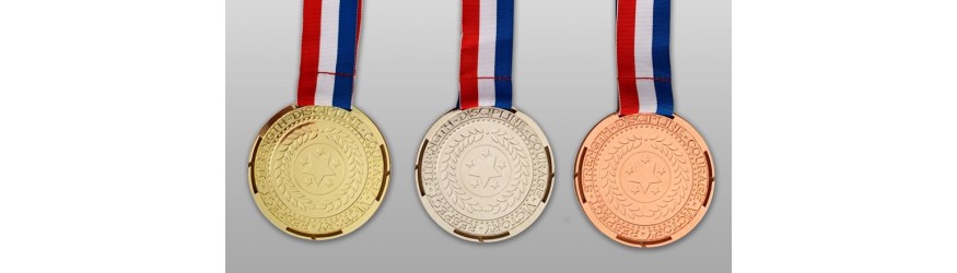100MM MOTIVATION UV METAL PRINTED MEDAL (3MM THICK) - GOLD, SILVER OR BRONZE